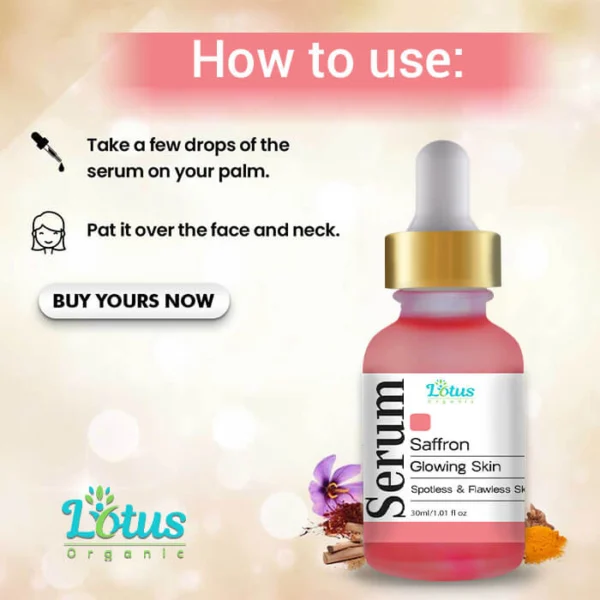 Saffron Face Glowing Serum - Image 4