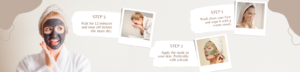 Beige Step By Step How To Use Clay Mask Instagram Post