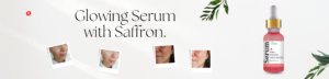 White Minimalist Glowing Serum with Glutathione Banner